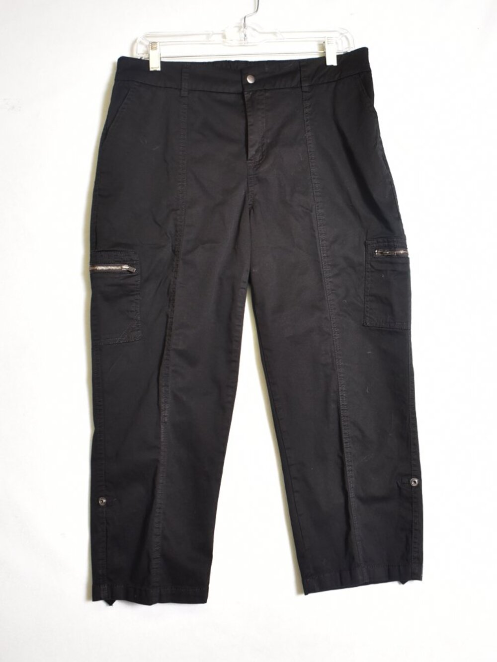 Cato Est 1946 Women's Black Pants Size 10 Utility Capri
